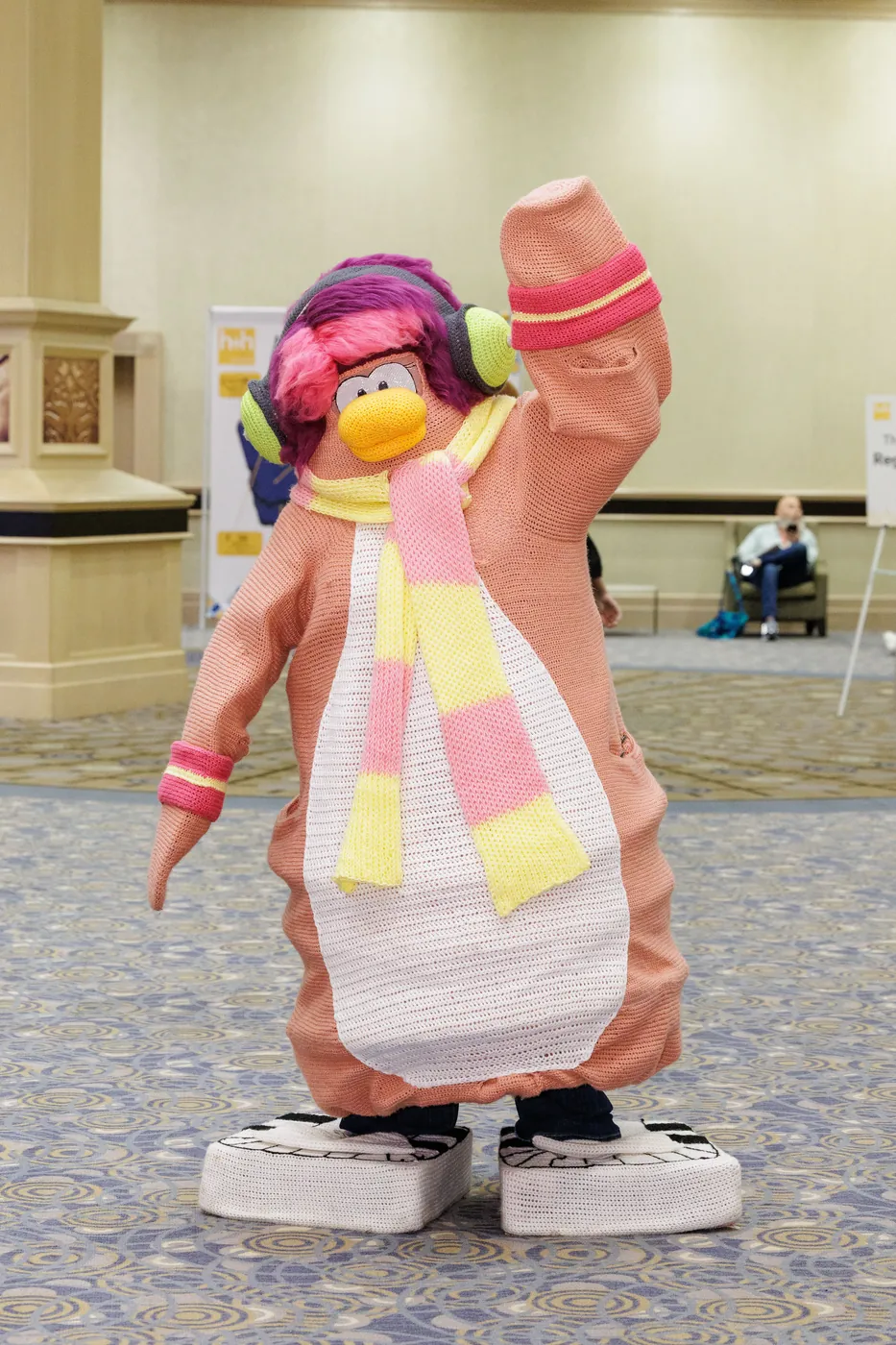 Knitwit18 as DJ Cadence from Club Penguin