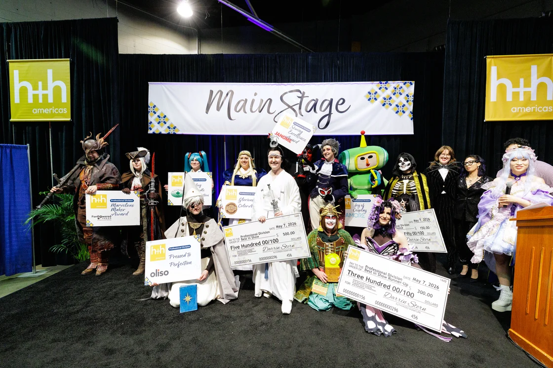h+h americas 2026 Cosplay Competition winners on the Main Stage